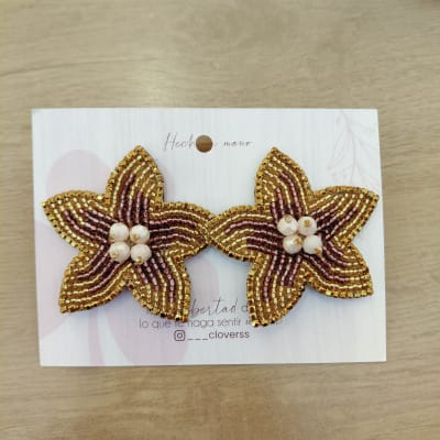 Aros Flor Lily café1