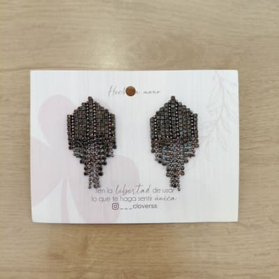 Aros Cascada pequeña negro1