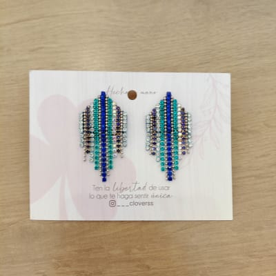 Aros Cascada pequeña azules1