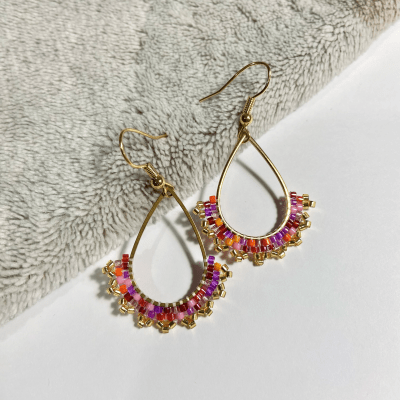 Aros Gota mix naranja1