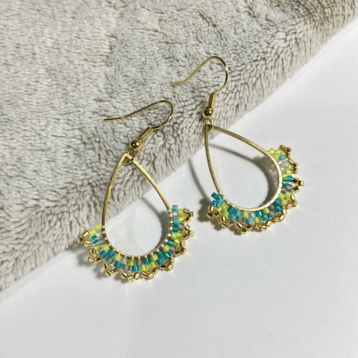 Aros Gota mix verde1