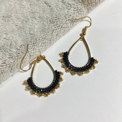 Aros Gota negro1