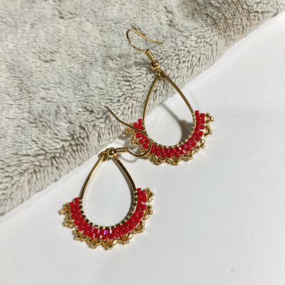 Aros Gota rojo1