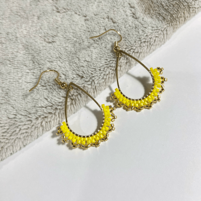 Aros Gota amarillo1