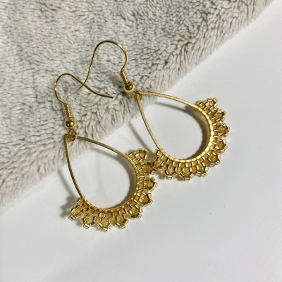 Aros Gota dorado1
