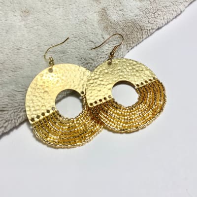 Aros Hortensia dorado1