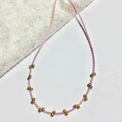 Collar Gota rosado 35 cm más alargue1
