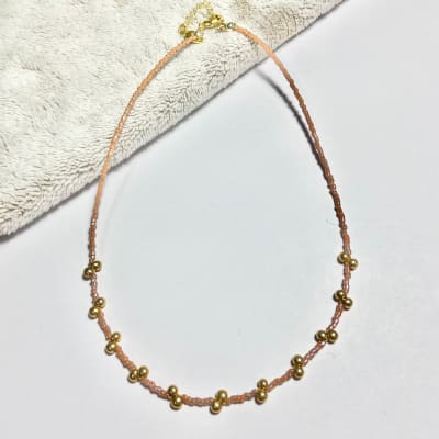 Collar Gota café claro 35 cm más alargue1