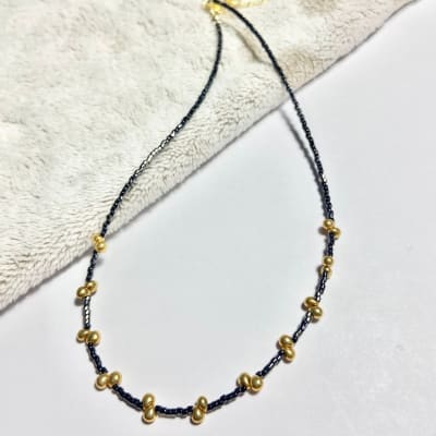 Collar Gota negro 35 cm más alargue1