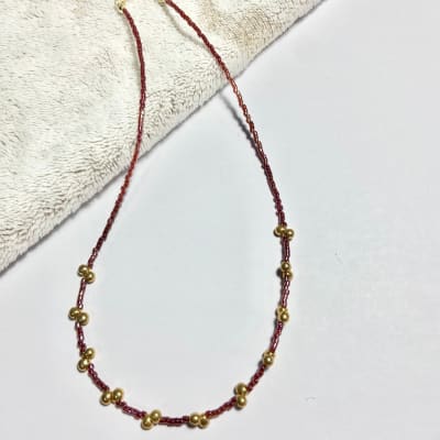 Collar Gota burgundy 35 cm más alargue1