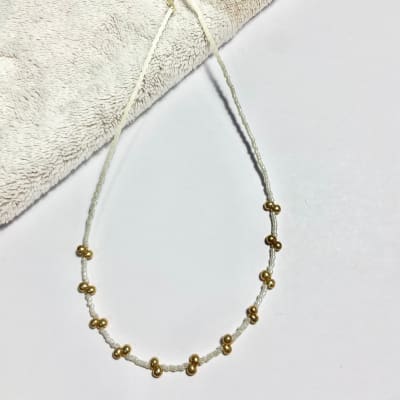 Collar Gota blanco 35 cm más alargue1