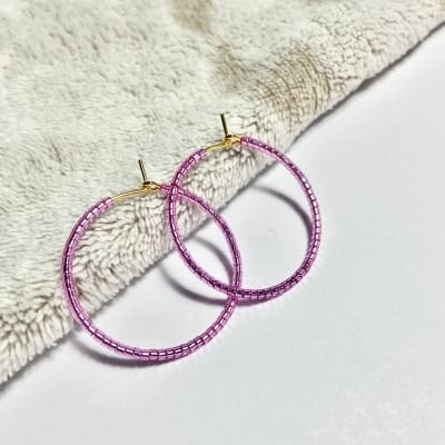 Aros Argolla rosado oscuro1