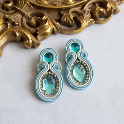 Aros Dobles celeste y lila1