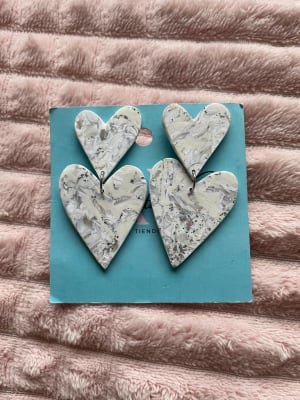 Aros Corazón Doble blanco1