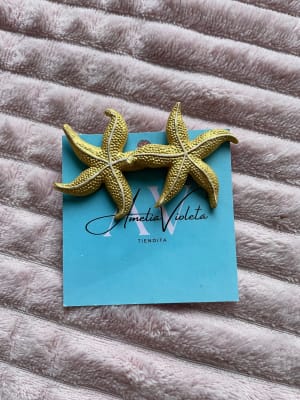 Aros Estrella de Mar dorada1