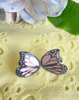 Aros Mariposa S rosado metalizado1