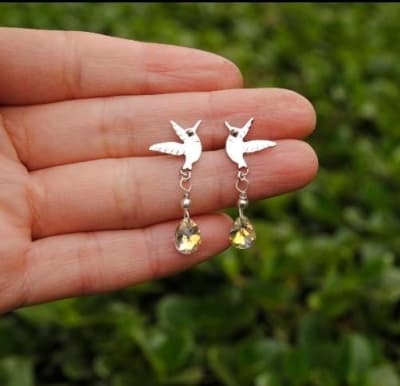 Aros Picaflor Cristal 21