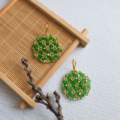 Aros Medallón verde1