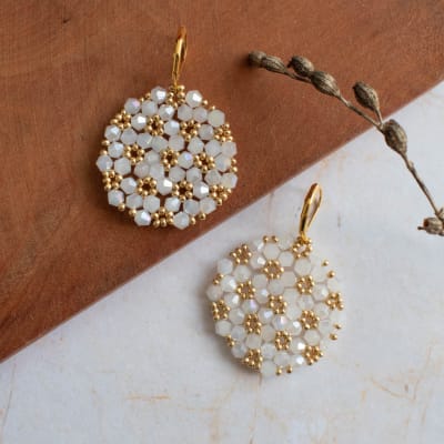 Aros Medallón blanco1