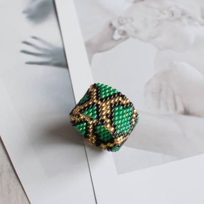 Anillo Snake verde1
