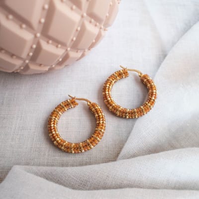 Aros Candongas café y dorado1