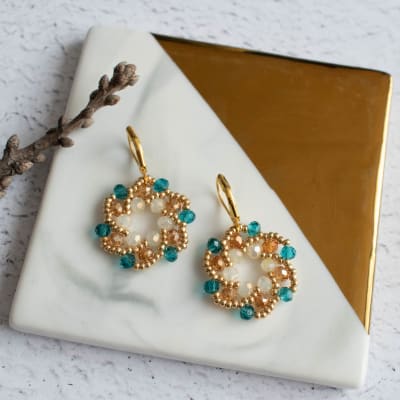 Aros Galaxia esmeralda y café1