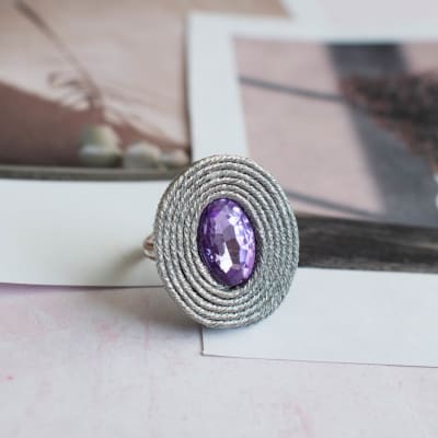 Anillo Gema lila1