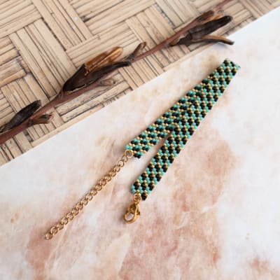 Pulsera Dublin turquesa1