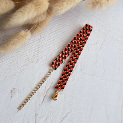 Pulsera Dublin rojo1