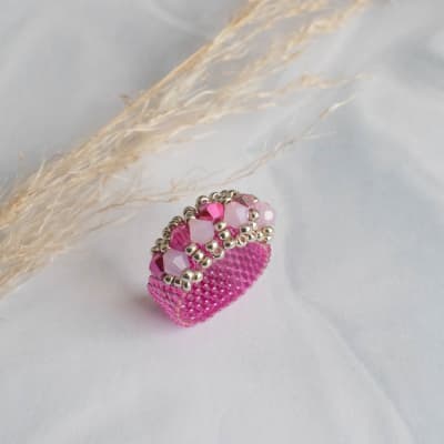 Anillo Corona rosado1