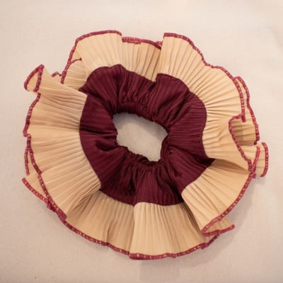 Bamba doble burdeo y beige oscuro con borde burdeo1