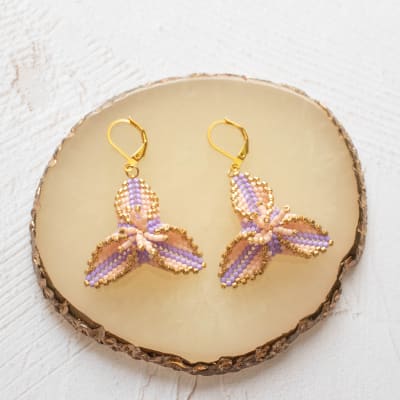 Aros Azucena durazno y lila1