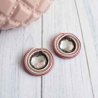 Aros Topito Bicolor palo rosa1