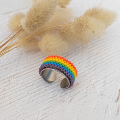 Anillo Ajustable arcoíris1