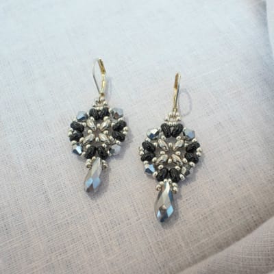 Aros Victoria negro y plateado1