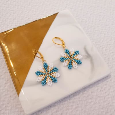 Aros Mónaco celeste metalizado y blanco1