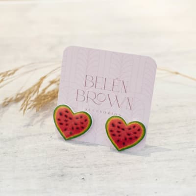 Aros TR corazón sandía1