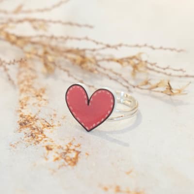 Anillo TR Corazón bordado1