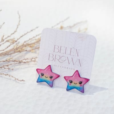Aros TR Estrella rosada1