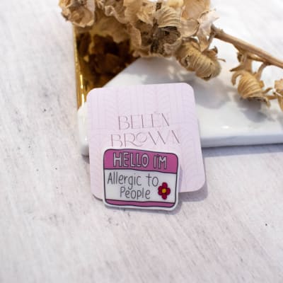 Pin Allergic to people1