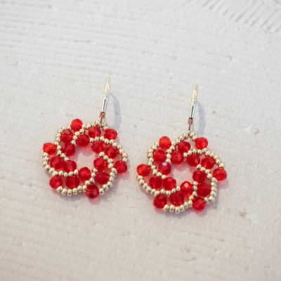 Aros Galaxia rojo traslúcido1