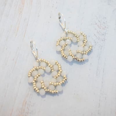 Aros Galaxia blanco y plateado1