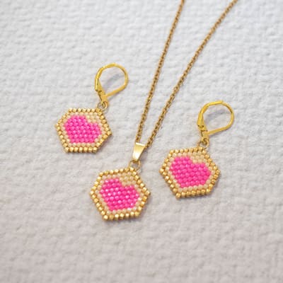 Conjunto Amour rosado1