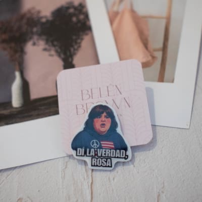 Pin TR Dí la verdad Rosa1