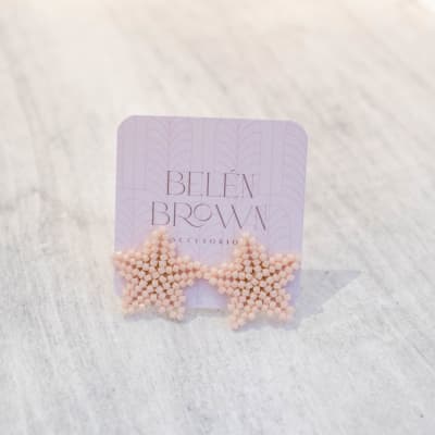 Aros Estrellitas durazno1