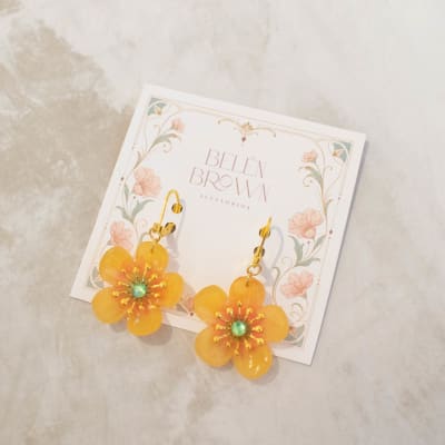 Aros TR Flor simple con gancho 41