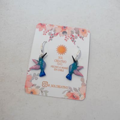 Aros Colibrí mini ganchito 11