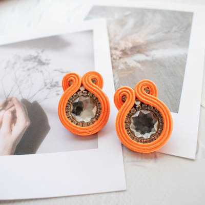 Aros Simple naranjo flúor1