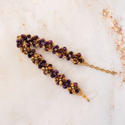 Pulsera Enredadera morado1