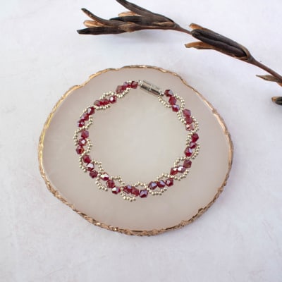 Pulsera Sirena rojo1